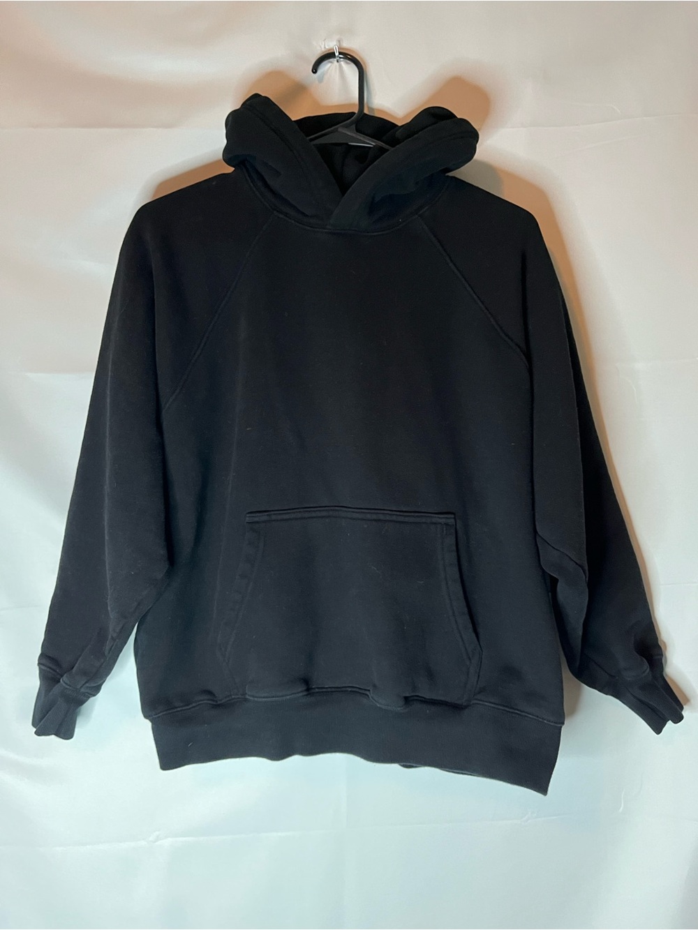 TNA Black Cozy Pullover Hoodie with Kangaroo Pocket